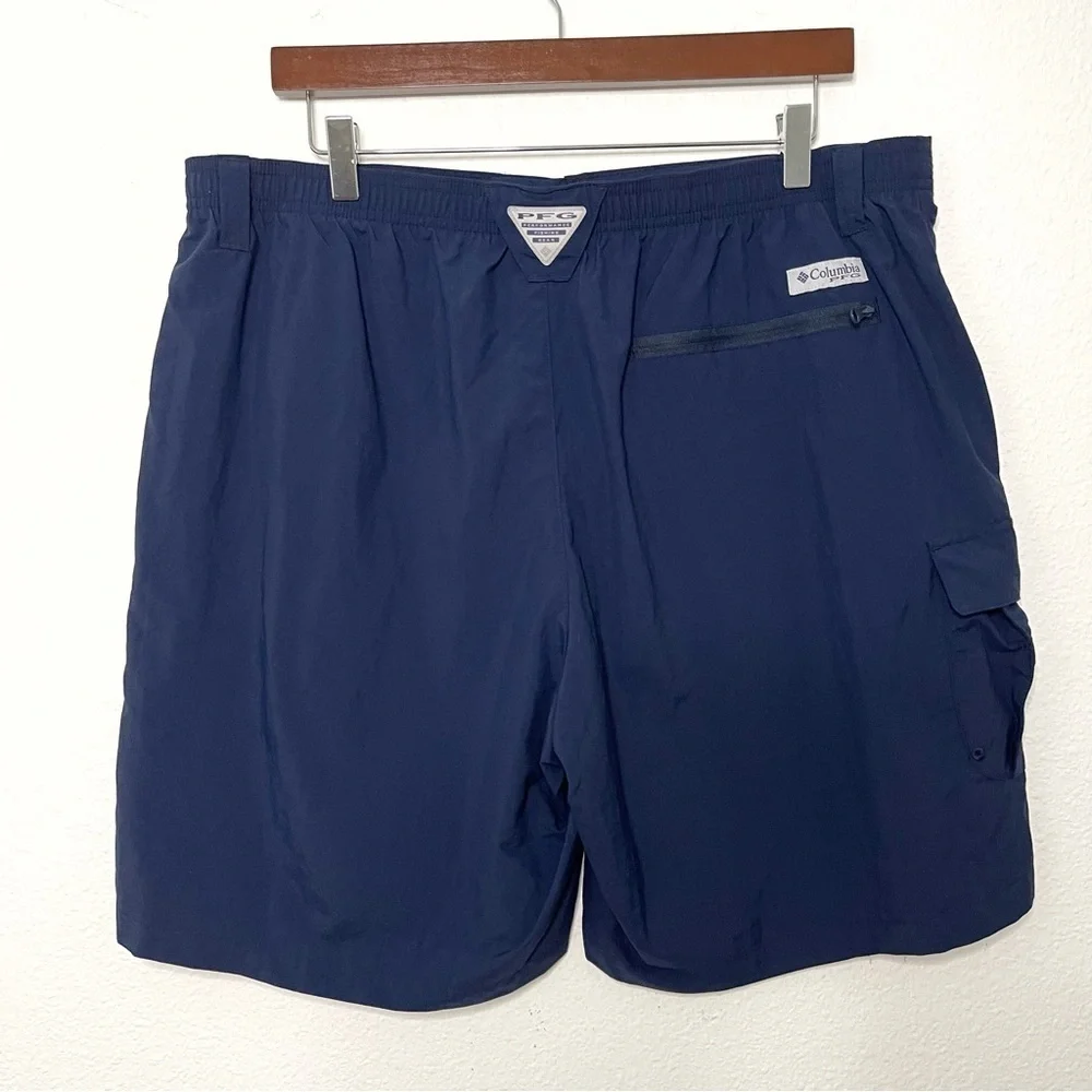 Columbia PFG Omni Shade men cargo shorts navy blue size L